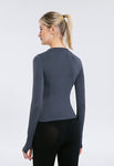 Seamless Tight Dry Fit Athletic Compression Long Sleeve T Shirt