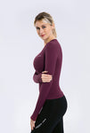 Seamless Tight Dry Fit Athletic Compression Long Sleeve T Shirt