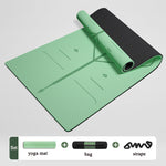 GMIFUN TPE rubber yoga thicker mat cushion