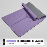 GMIFUN TPE rubber yoga thicker mat cushion