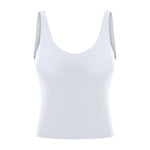 Yoga vest shockproof gathered thread outer wear sports underwear tank top