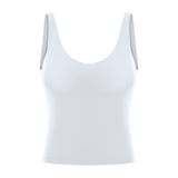 Yoga vest shockproof gathered thread outer wear sports underwear tank top