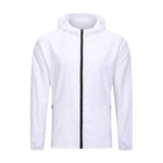 Men's Lightweight Hooded Zip Front Sweatshirt Coat