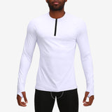 Men's Coolcore Active Quick Dry Cooling Pullover Quarter Zip T-shirt