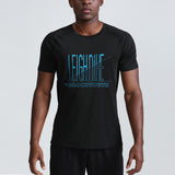 Men's Graphic Workout Tee - Short Sleeve Gym & Training Activewear T Shir