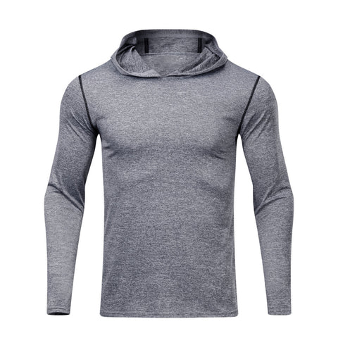 Men's Lightweight Solid Color  Hooded Sweatshirt