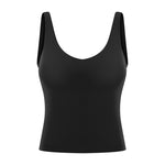 Yoga vest shockproof gathered thread outer wear sports underwear tank top