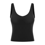 Yoga vest shockproof gathered thread outer wear sports underwear tank top