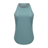 Fitness Dry breathable women's running tank top sports top
