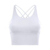 New back cross strap beauty fitness yoga bra top vest