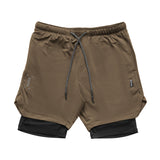 Mens 2 in 1 Running Shorts with Pocket & Towel Loop