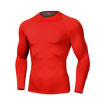 Men's Cool Dry Fit Long Sleeve Compression Athletic T-Shirts