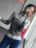 Hoodie Jacket Sportswear Hooded Workout Track Running Jacket with Zip Front