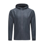 Men's Lightweight Hooded Zip Front Sweatshirt Coat