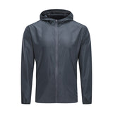 Men's Lightweight Hooded Zip Front Sweatshirt Coat