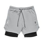 Men’s 2 in 1 Running Shorts Quick Dry Gym Athletic Workout Shorts for Men with Phone Pockets