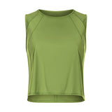 New Arrival Loose Free Style Womens Sports Wear Crop Tank Top Sweat Shirts