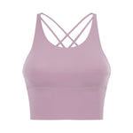 New back cross strap beauty fitness yoga bra top vest