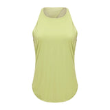 Fitness Dry breathable women's running tank top sports top