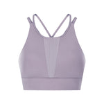 mesh center high impact O-neck fitness yoga bra