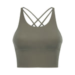 New back cross strap beauty fitness yoga bra top vest