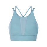 mesh center high impact O-neck fitness yoga bra