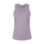 Yoga Vest Women Coverall Running Sleeveless Loose T-Shirt Sports Vest Gym Tank Top