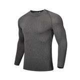 Men's Cool Dry Fit Long Sleeve Compression Athletic T-Shirts