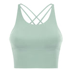 New back cross strap beauty fitness yoga bra top vest