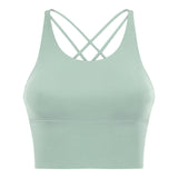 New back cross strap beauty fitness yoga bra top vest