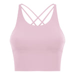 New back cross strap beauty fitness yoga bra top vest