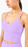 V neck beauty back yoga bra