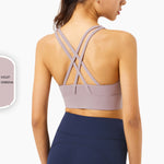 yoga tops with bra