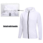 Men's Lightweight Hooded Zip Front Sweatshirt Coat