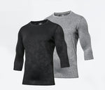 Men's Long Sleeve Running Shirts Athletic Workout T-Shirts