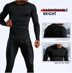 Men's Dry Fit Athletic Compression Long Sleeve Baselayer Workout T-Shirts