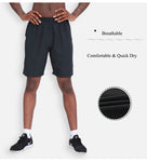 Mens Big & Tall Athletic Basketball Shorts Performance Workout Gym Shorts Zipper Pockets