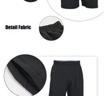 Mens Workout Running Shorts - Moisture Wicking with Pockets and Side Hem