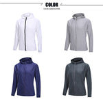 Men's Lightweight Hooded Zip Front Sweatshirt Coat