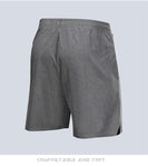 Men's Casual Sports Quick Dry Workout Running or Gym Training Short with Zipper Pockets