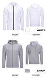 Men's Lightweight Hooded Zip Front Sweatshirt Coat