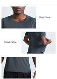 Men's Graphic Workout Tee - Short Sleeve Gym & Training Activewear T Shir